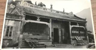 1930s Photograph Chinese Temple Hong Kong Or Wei Hai Wei China