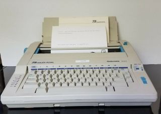 Adler - Royal Gabriele 100 Vintage Electronic Portable Typewriter & Operating Manu