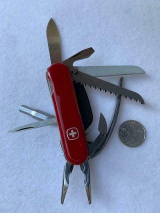 Wenger Swiss Army Knife & multi tool kit with case to put on belt - bits,  pliers 7
