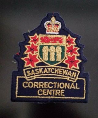 Saskatchewan Correctional Centre Patch Canadian Police & Law Enforcement