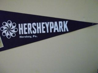 RARE Vintage Hershey Park PA Felt Pennant Featuring superdoopelooper 2