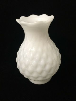 Vintage White Milk Glass Lamp Shade,  7 " Tall X 5 " Widest