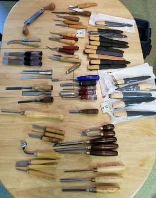 3 Robert Sorby Chisel Wood Turning Lathe Tools 1 Corner Socket Sheffield England 6