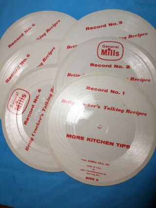 1962 General Mills Betty Crocker’s Talking Recipes For The Blind Records