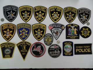 20 Variety Ny York Police / Sheriff County K9 Bomb Squad Badge Patches