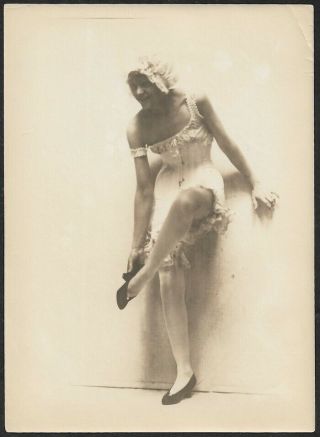 La Vogue Lingerie Advertising Art Deco Charles Sheldon Photograph C.  1920s Risqué