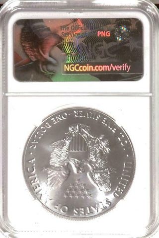 . 999 1oz 2017 American Silver Eagle | NGC MS70 | ER | Wyatt Earp Label (R17106) 2