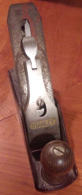 Vintage Stanley Bailey No.  3 Smooth Bottom Wood Plane Type 15 - Antique