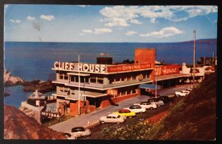 San Francisco,  Ca.  C.  1954 Postcard.  View Of Cliff House Restaurant