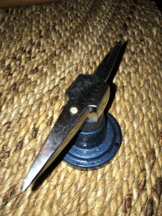 Mini Anvil Antique Jeweler Salesman Tool Vintage with Hardy Hole India Dental 3
