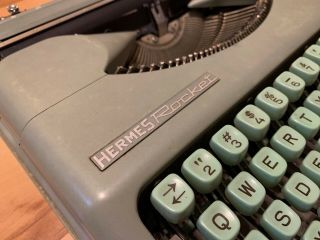 1960 Hermes Rocket Portable Typewriter with Video Demo 2