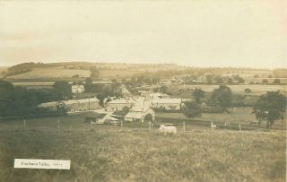 Rp Powburn Village Valley Northumberland Real Photo Posted 1925