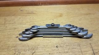 Vintage Tru - Fit Open - End Wrench Set And Clasp