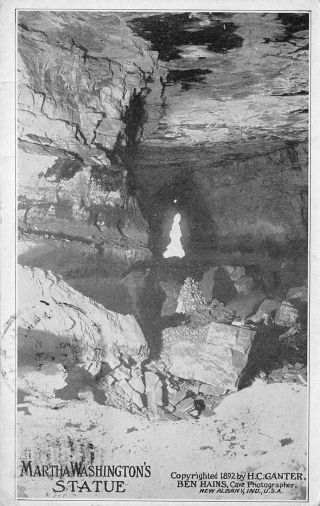 Mammoth Cave Kentucky 1921 Postcard Martha Washington 