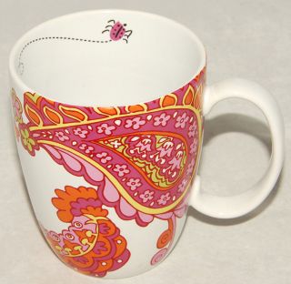 Vera - Orange & Pink Design - (neuman ??) Coffee / Tea Cup / Mug - Enesco