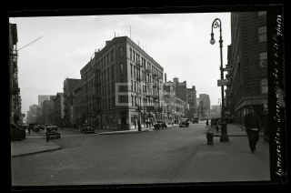 1933 Greenwich Ave 13th St Manhattan Nyc York City Old Photo Negative H13