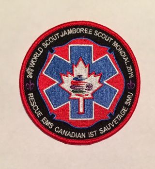 2019 World Scout Jamboree Badge Rescue Emt Canadian Medical Ist Official 24th