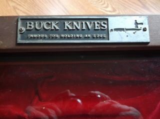 Buck Knife Display Case  in w/ price tags 2