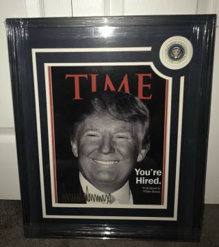 Donald Trump Signed Autographed 11x14 Photo Custom Framed 1/1 President