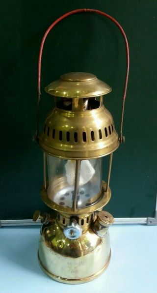 Vintage Old Petromax No.  826 Brass Kerosene Oil Lamp Made In Germany