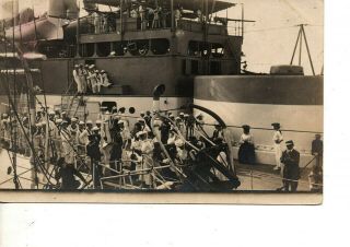 Rppc Portland Maine Naval Embarkation Women Civilians Officers On Deck 281