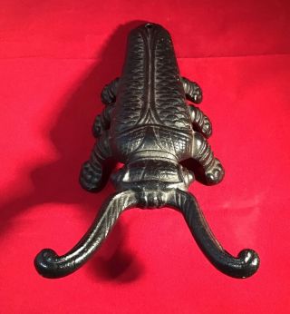 Vintage Cast Iron Longhorn Metal Beetle Bug Boot Jack Shoe Remover Antique 2