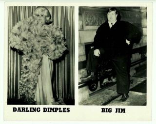 Female Impersonator,  Darling Dimples Big Jim / Truck Driver & Drag Queen Photo