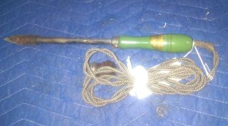 Antique Wellmade Electric Soldering Iron Light Bulb Plug In