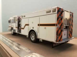 1/50 Fire Replicas Blank Pierce Heavy Duty Rescue Engine,  Great For Customs