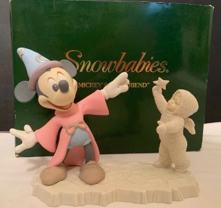 Dept 56 Snowbabies Disney " Mickeys Friend " 714 - 5 Box 1994