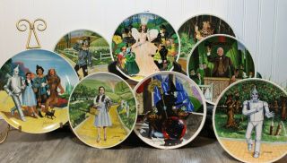 Bradford Exchange Wizard Of Oz Knowles Collectors Plates Set Of 8 All Have Coas
