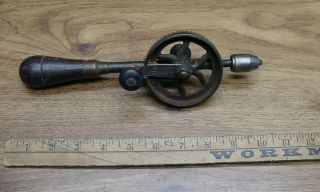Old Tools,  Antique Goodell Pratt 10 " Eggbeater Drill,  Restorable