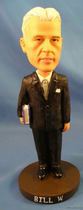 Bill W With Big Book Alcoholics Anonymous Aa Bobblehead Doll Wilson Figurine