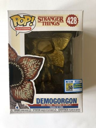 Sdcc 2019 Exclusive Funko Pop Stranger Things Demogorgon 428 In Protector