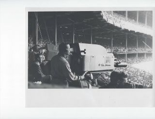 Vintage Black And White Photo Yankee Stadium Nbc Tv 1950 