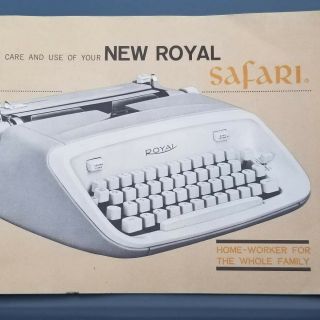 Orange - Red Royal 1960 ' s Safari Portable Typewriter,  Mid - Century Danish Modern 4