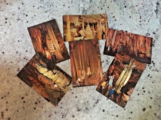 6 Vintage Postcards From Mammoth Cave,  Kentucky
