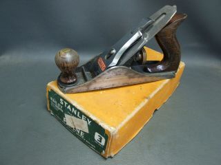 Stanley No 3 Smoothing Plane Vintage Old Tool