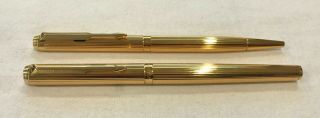 Paker 95 Rollerball & Ballpoint Pen Set - Gold Plated - Estate