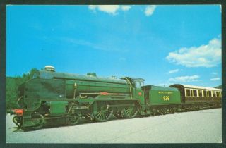 British Southern Railway Repton Royal Train Steamtown Usa Vt Railroad Postcard