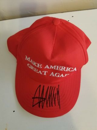 Donald Trump Autographed Maga Hat