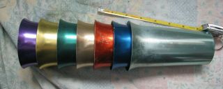 Vintage Color Craft Aluminum Metal Tumblers 10oz Mid Century Set of 7 3
