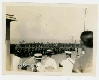 Pre Ww2 1932 Photograph China Nanking Sun Yat - Sen Army Honor Guard Sharp Photo