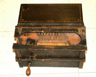 Antique Gem Roller Organ Project To Restore - One Cob