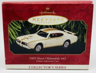 1997 1969 Hurst Oldsmobile 442 Hallmark Ornament Classic American Cars 7 3