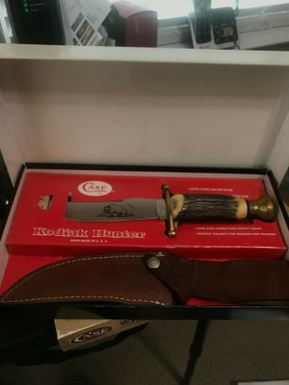Case Xx Kodiak Fixed Blade Hunting Knife W/sheath & Box (white)