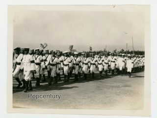 Pre Ww2 1932 Photograph China Nanking Sun Yat - Sen Navy Honor Guard Sharp Photo