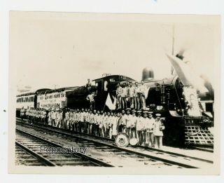 Pre Ww2 1932 Photograph China Nanking Sun Yat - Sens Funeral Train Sharp Photo
