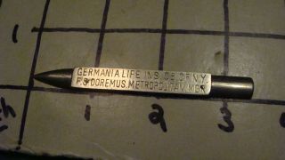 Vintage - - Germania Life Ins Co Of Ny File F S Dormus Metropolitan Mgr.