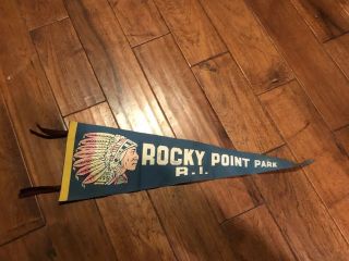 Rocky Point Park,  Warwick,  Rhode Island Antique Pennant